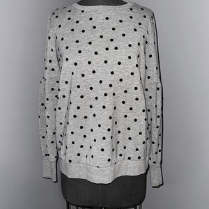 Gray Polka Dot Sweatshirt